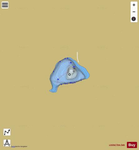 Peanut Lake depth contour Map - i-Boating App
