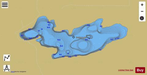 Tucker Lake depth contour Map - i-Boating App