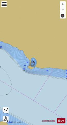Pinchi Lake depth contour Map - i-Boating App