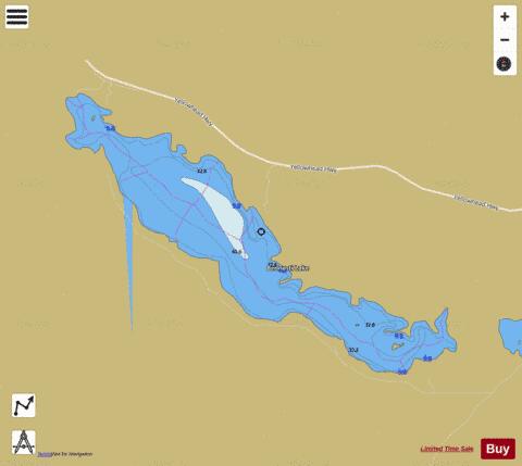 Bednesti Lake depth contour Map - i-Boating App
