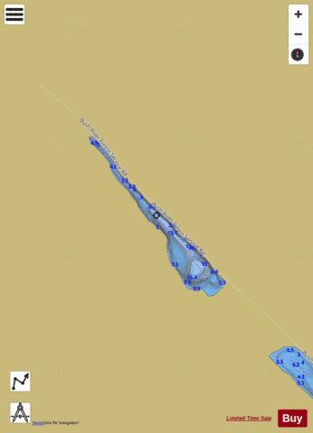 Aid Lake depth contour Map - i-Boating App
