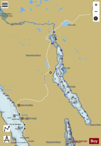 Alice Lake depth contour Map - i-Boating App