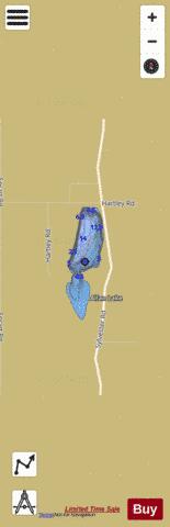 Allan Lake depth contour Map - i-Boating App