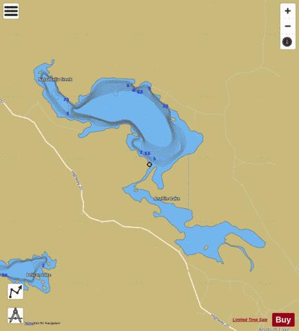 Anahim Lake depth contour Map - i-Boating App