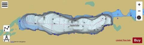 Anzus Lake depth contour Map - i-Boating App