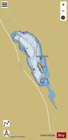 Azouzetta Lake depth contour Map - i-Boating App