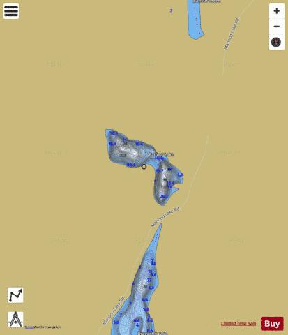 Balfour Lake depth contour Map - i-Boating App