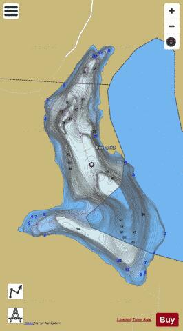 Boot Lake depth contour Map - i-Boating App