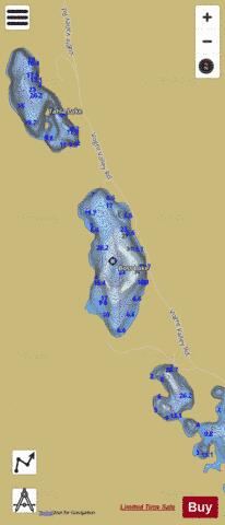 Boss Lake depth contour Map - i-Boating App