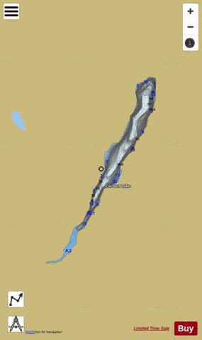Carbon Lake depth contour Map - i-Boating App