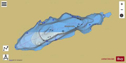 Cluchuta Lake depth contour Map - i-Boating App