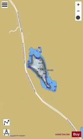 Corbett Lake depth contour Map - i-Boating App