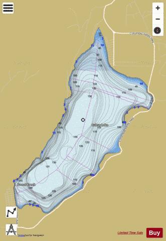 Cultus Lake depth contour Map - i-Boating App