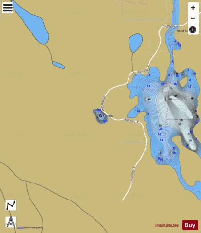 D Lake depth contour Map - i-Boating App
