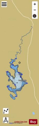 Davie Lake depth contour Map - i-Boating App
