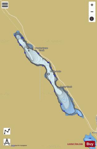 Decker Lake depth contour Map - i-Boating App