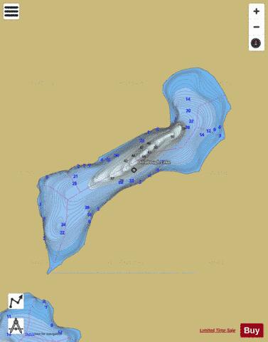 Dillabough Lake depth contour Map - i-Boating App