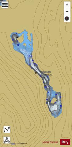 Ecstall Lake depth contour Map - i-Boating App