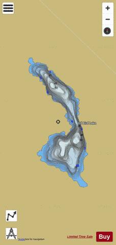 Ed Bird Lake depth contour Map - i-Boating App