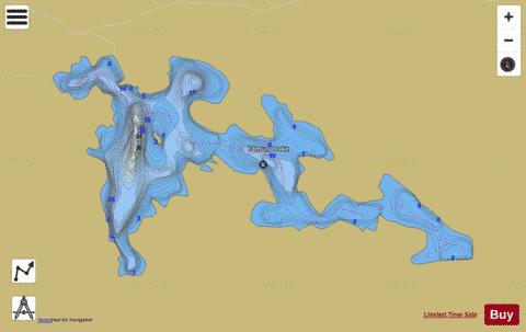 Edmund Lake depth contour Map - i-Boating App