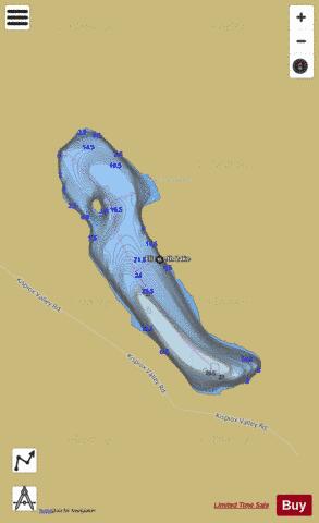 Elizabeth Lake depth contour Map - i-Boating App