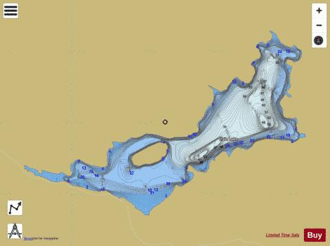 Elsie Lake depth contour Map - i-Boating App