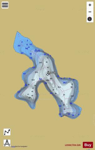 Elwin Lake depth contour Map - i-Boating App