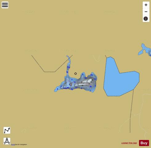 Farewell Lake depth contour Map - i-Boating App