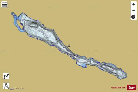 Fire Lake depth contour Map - i-Boating App