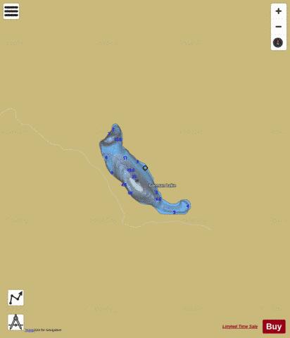 Gorman Lake depth contour Map - i-Boating App