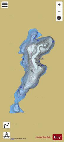 Haney Lake depth contour Map - i-Boating App