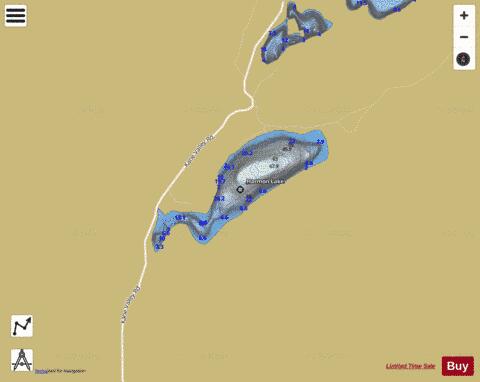 Harmon Lake depth contour Map - i-Boating App