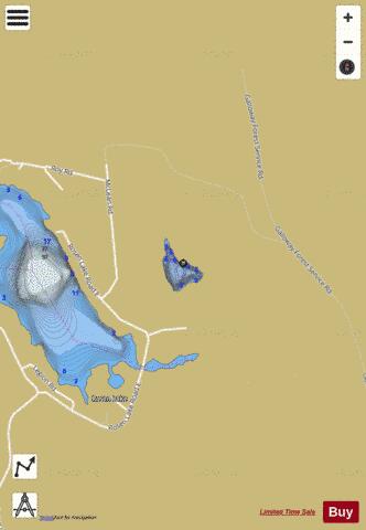 Hart Lake depth contour Map - i-Boating App