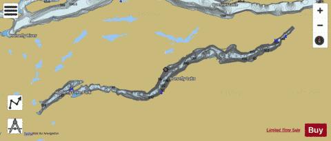 Horsefly Lake depth contour Map - i-Boating App
