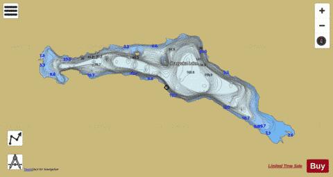 Iltasyuko Lake depth contour Map - i-Boating App