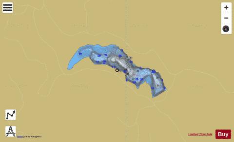Jack Lake depth contour Map - i-Boating App