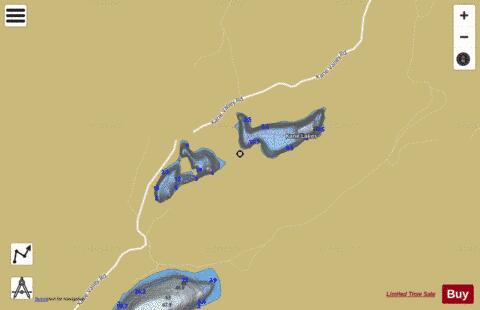 Kane Lakes depth contour Map - i-Boating App