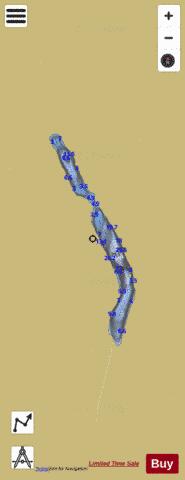 Kiakho Lakes depth contour Map - i-Boating App