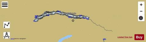 Kitchner Lake depth contour Map - i-Boating App