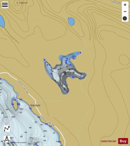 Klein Lake depth contour Map - i-Boating App
