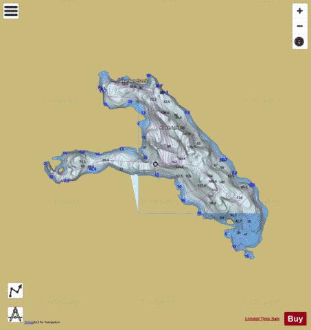 Kloch Lake depth contour Map - i-Boating App