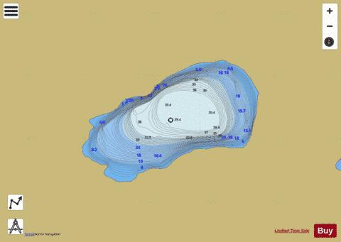 Klua Lakes depth contour Map - i-Boating App