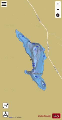 Kluachon Lake depth contour Map - i-Boating App