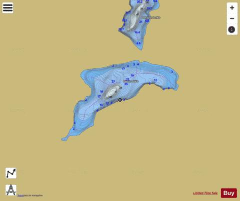 Kwun Lake depth contour Map - i-Boating App