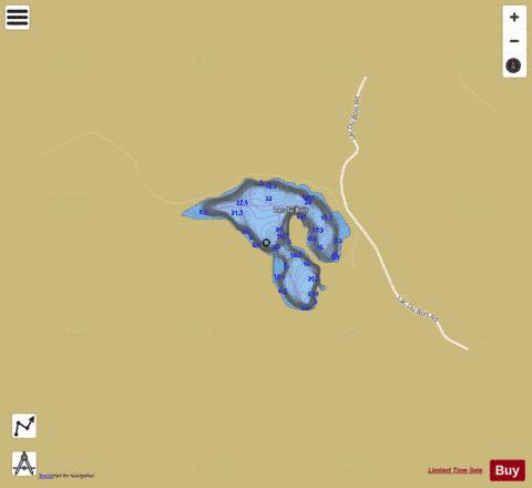 Lac Du Bois depth contour Map - i-Boating App
