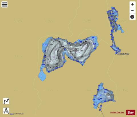 Lake Helen Mackenzie depth contour Map - i-Boating App