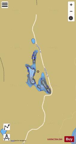 Larry Lake depth contour Map - i-Boating App