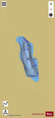 Lassie Lake depth contour Map - i-Boating App