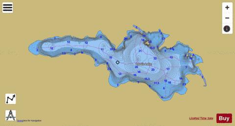 Lavoie Lake depth contour Map - i-Boating App