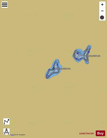 Sandrift # 3 depth contour Map - i-Boating App
